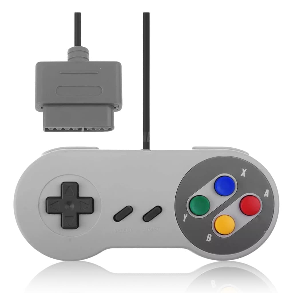 Super Controle Joystick Retro Videogame Fio USB Mac Linux