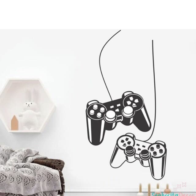 Adesivo De Parede Controles De Video Game Playstation Envio Imediato