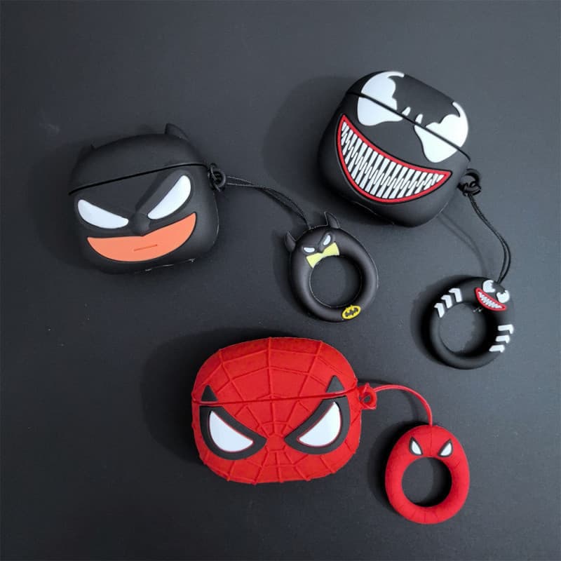 Capa Protetora para Fones de Ouvido Spider Man Venom Sem Fio Bluetooth AirPods Pro 1/2/3/4