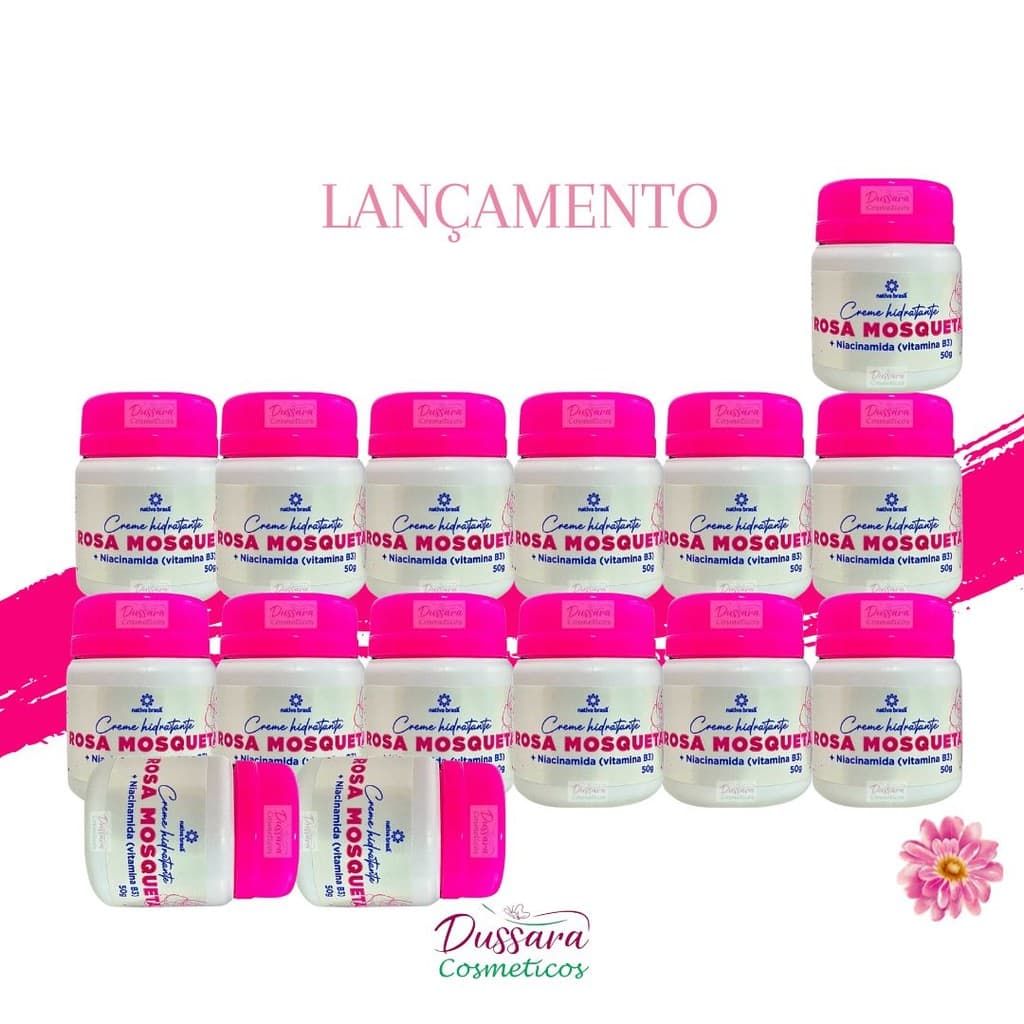 Kit C\ 15 Cremes Rosa Mosqueta Hidratante Clareador Natural Il Maju Profection