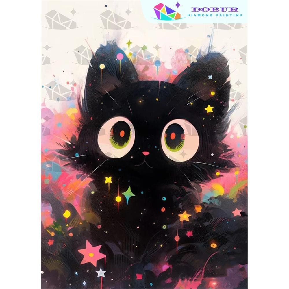 DOBUR 5D Kit De Pintura Diamante Broca Completa Redondo/Quadrado Gato 5D DIY Imagem Artesanal Lona Presente Arte Artesan