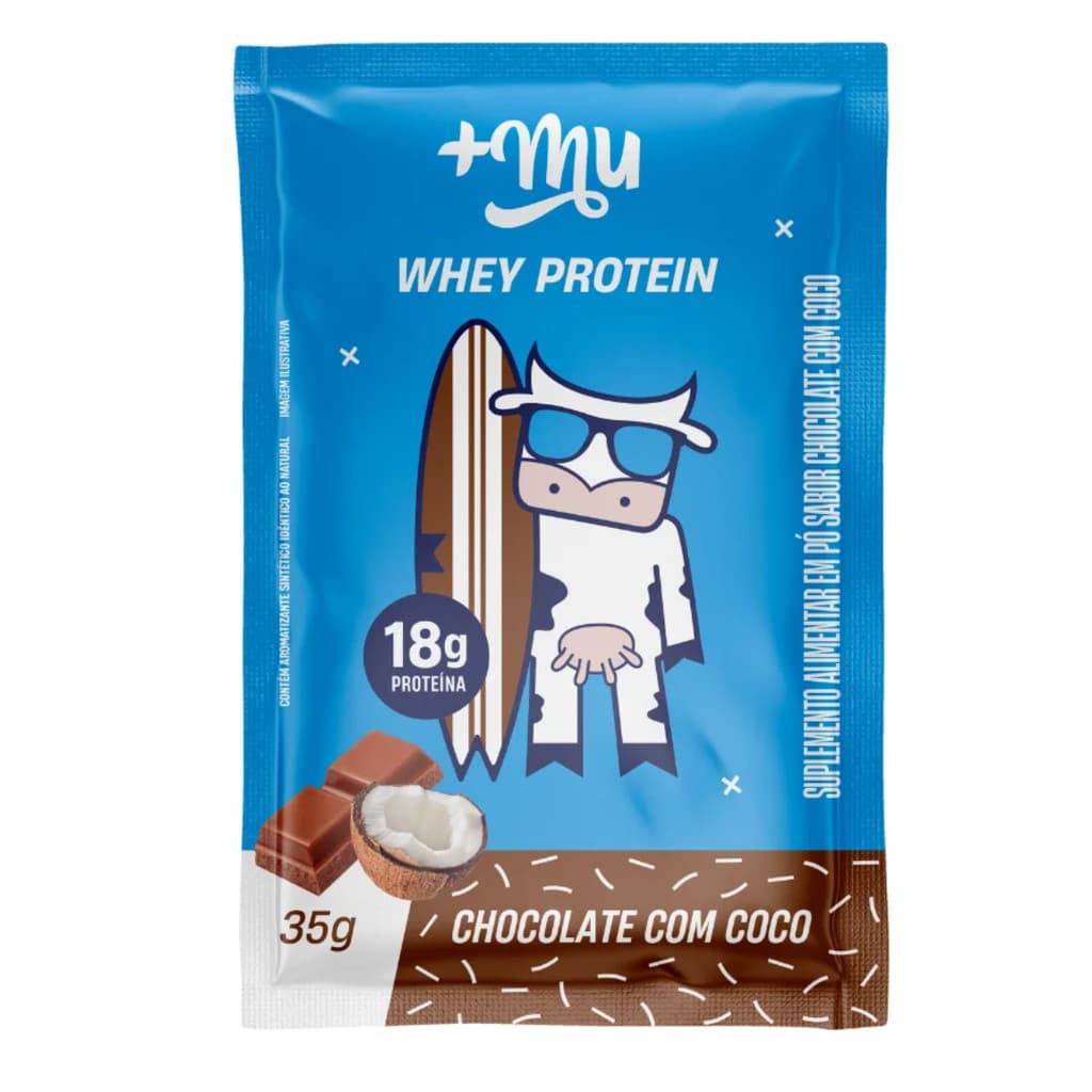 WHEY PROTEIN CONCENTRADO SACHE CHOCOLATE COM COCO 35g +Mu