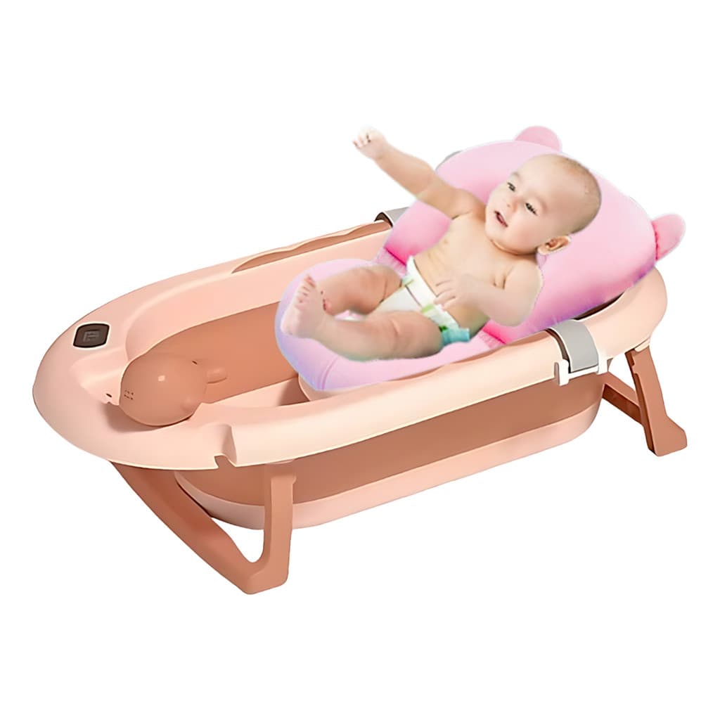Banheira Dobrável E Leve Para Bebê Tibaby Com Cama Flutuante