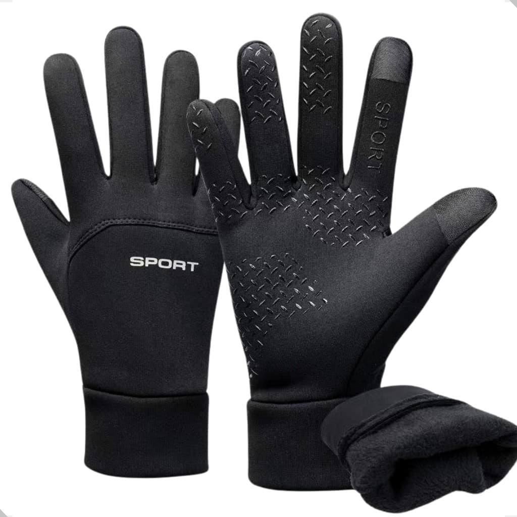 Luva Impermeável Moto Bike Térmica Touchscreen P/ Celular Antiderrapante Proteção Chuva Inverno Frio