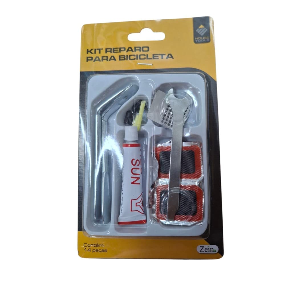 Kit Reparo Para Bike Completo Com Espatulas - 14 peças
