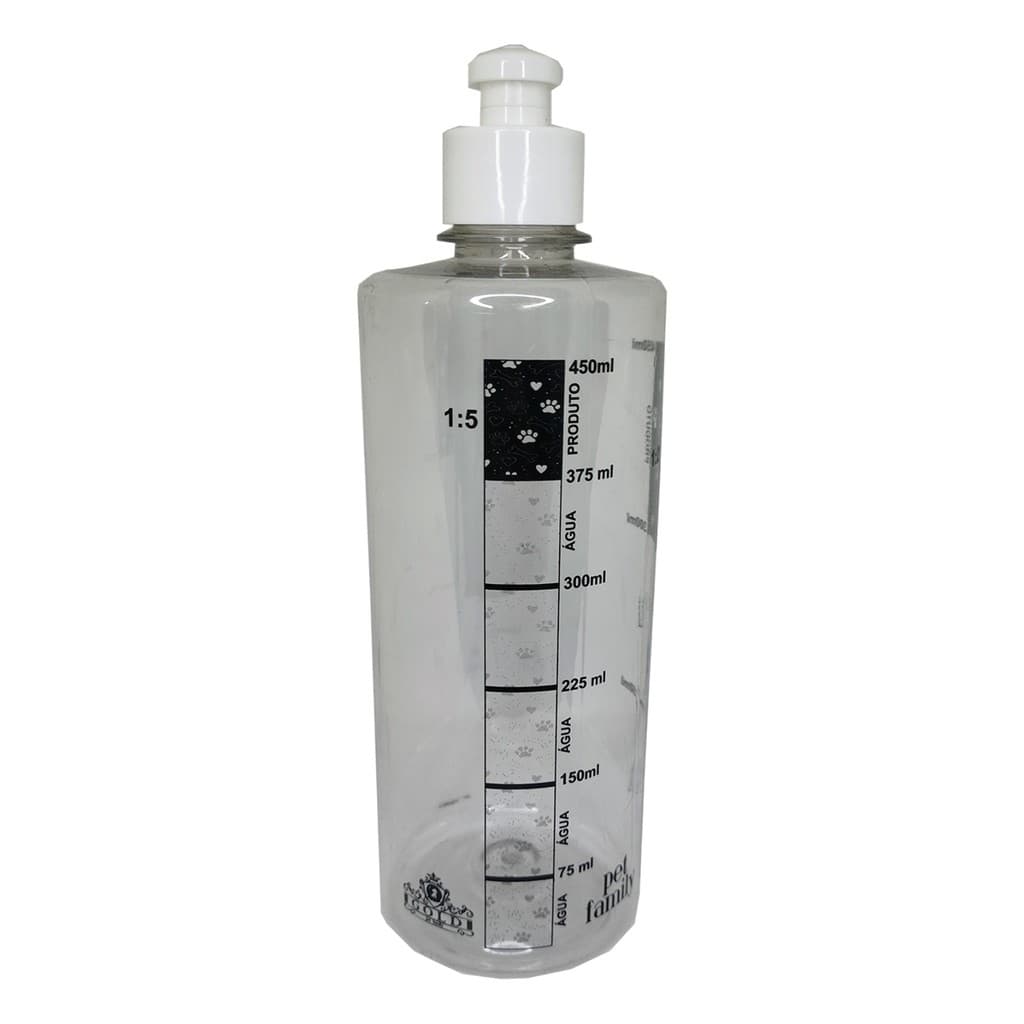 Misturador De Shampoo Pets Frasco Para Diluição Banho e Tosa 450ml Almotolia Com Bico