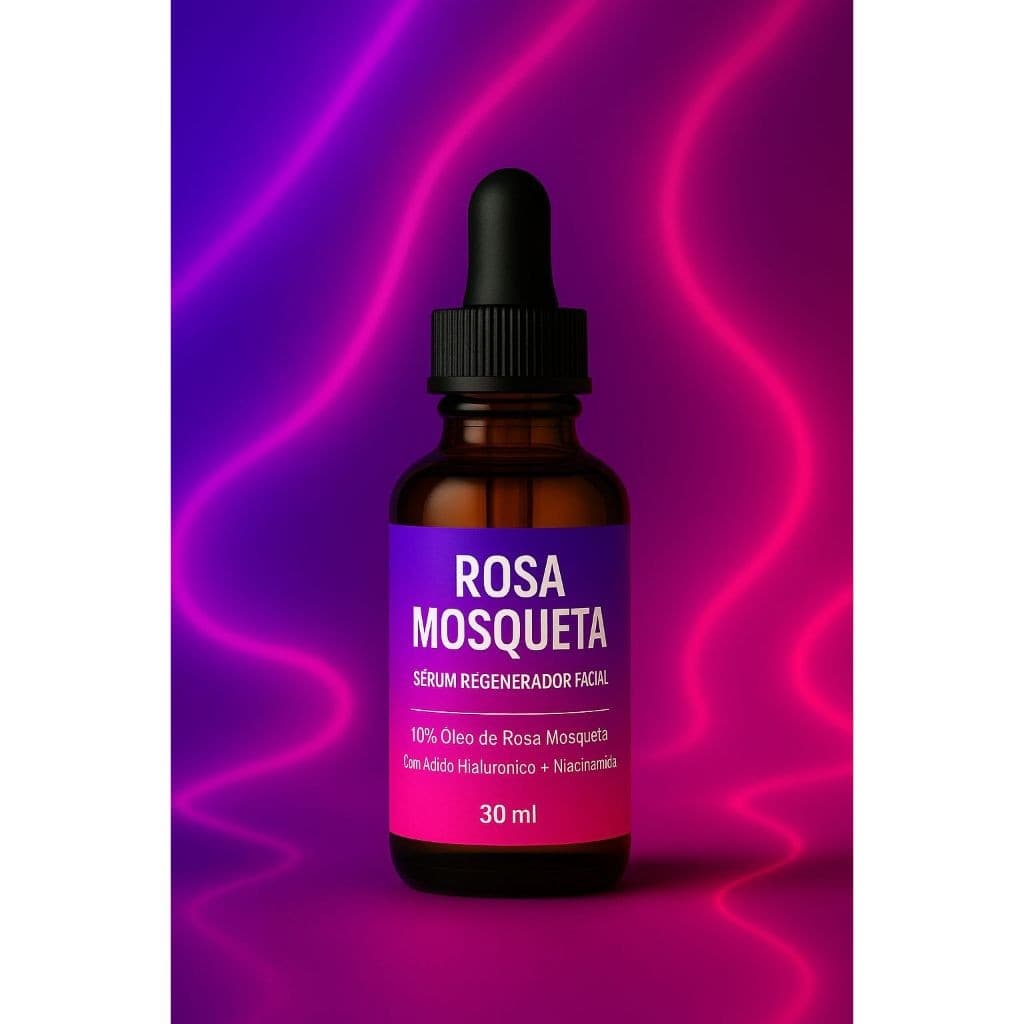 Rosa Mosqueta Pura 10% – Sérum Facial Anti-Idade com Niacinamida