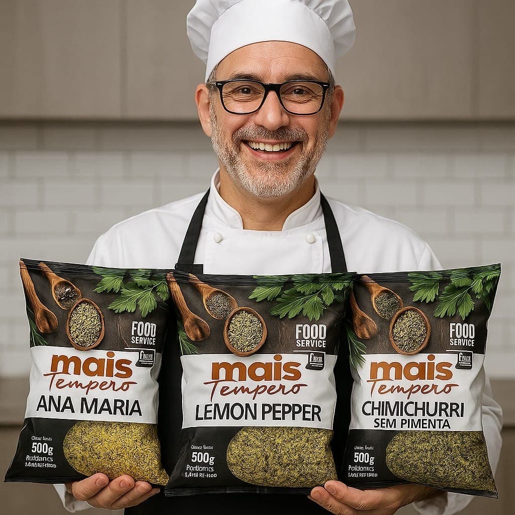 Kit Tempero Especial Chimichurri Sem Pimenta, Ana Maria e Lemon Pepper 500g De Cada Marca Oficial Mais Tempero