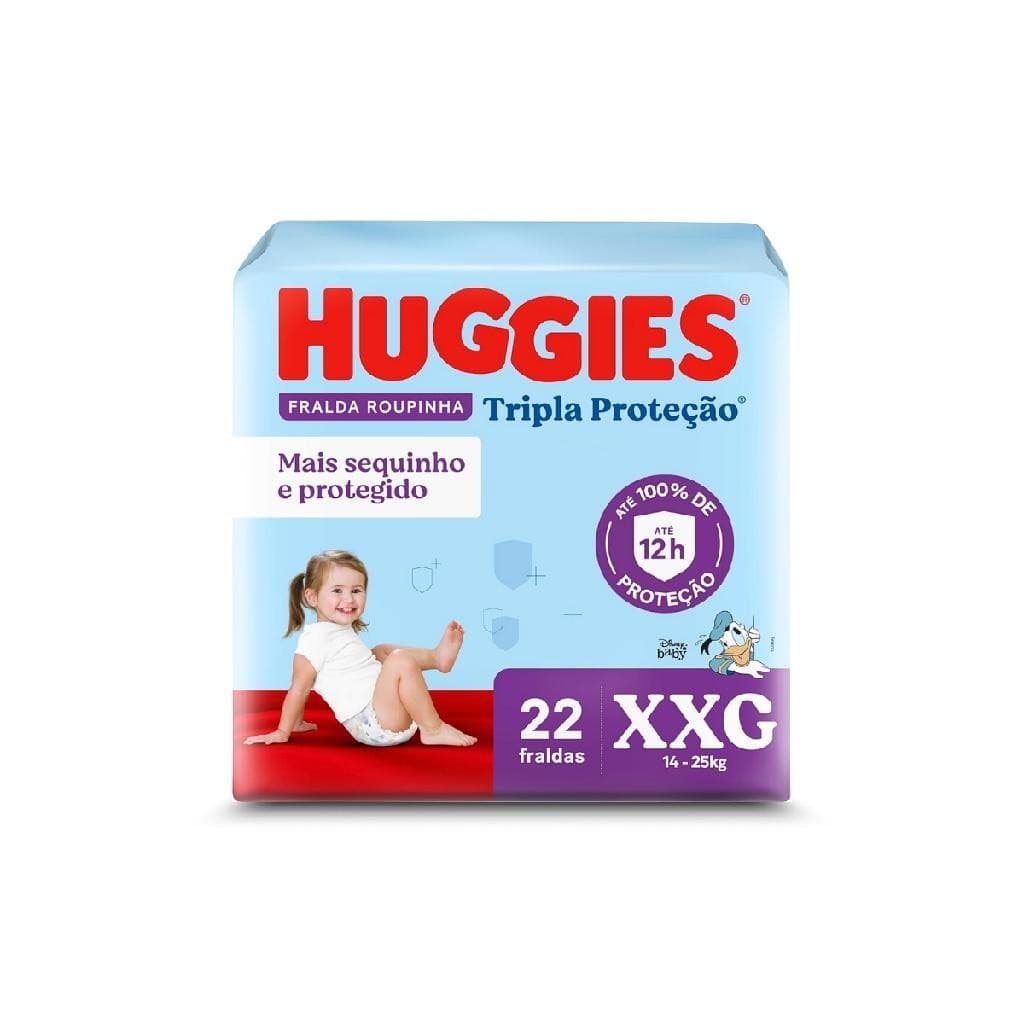 Fralda Huggies Protecão XXG Roupinha da Monica (PCT C/22 Unds) - Huggies