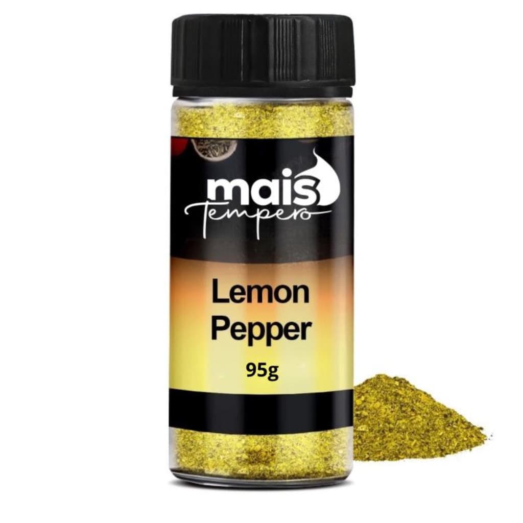Tempero Limão Lemon Pepper Pote Natural Premium - Super Linha Premium Mais Tempero