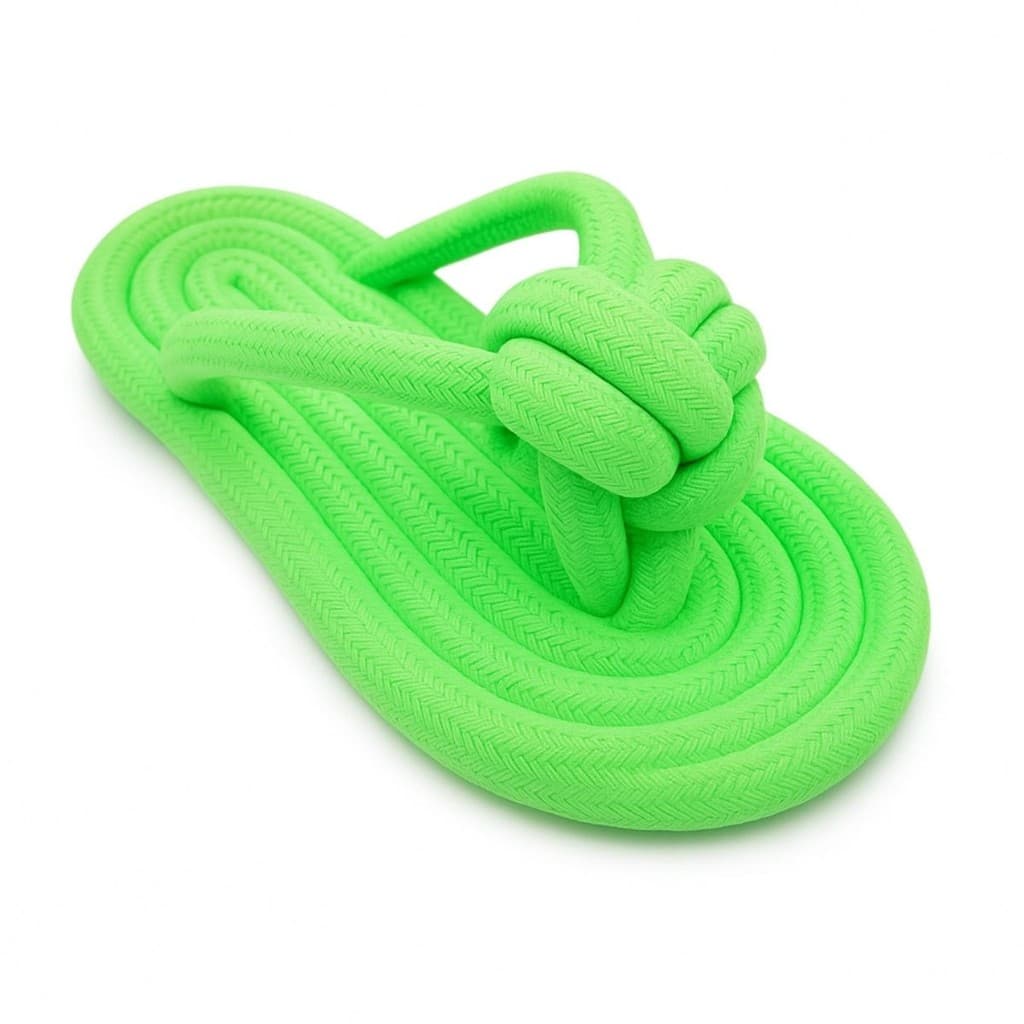 Brinquedo de Cachorro Mordedor Pet Corda Chinelo Puxador Resistente para Cães Interativo