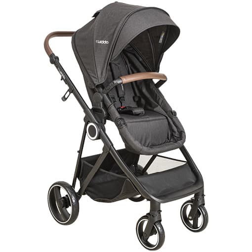 Carrinho de Bebê Cosmos Com Bebe Conforto E Base Melange Preto - Kiddo