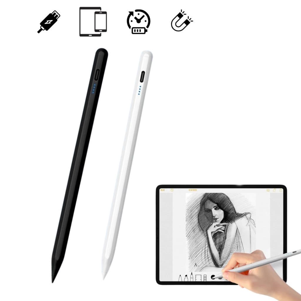 Caneta Touch Screen Ponta Fina Universal para iPad iPhone Android Tablet Stylus Alta Precisão para Desenho Escrita