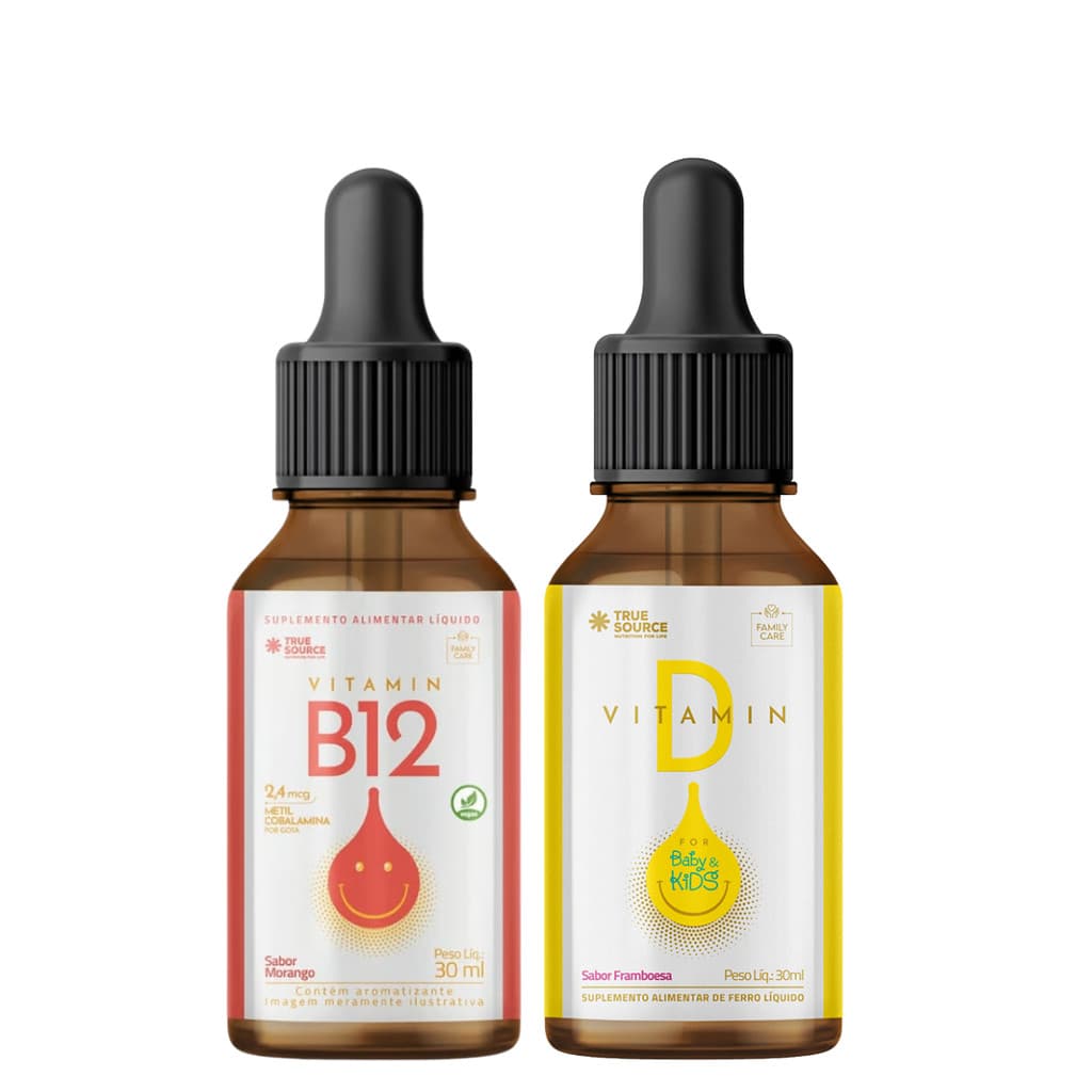 Kit Vitamina B12 Kids Vegan + Vitamina D Baby Kids 30ml