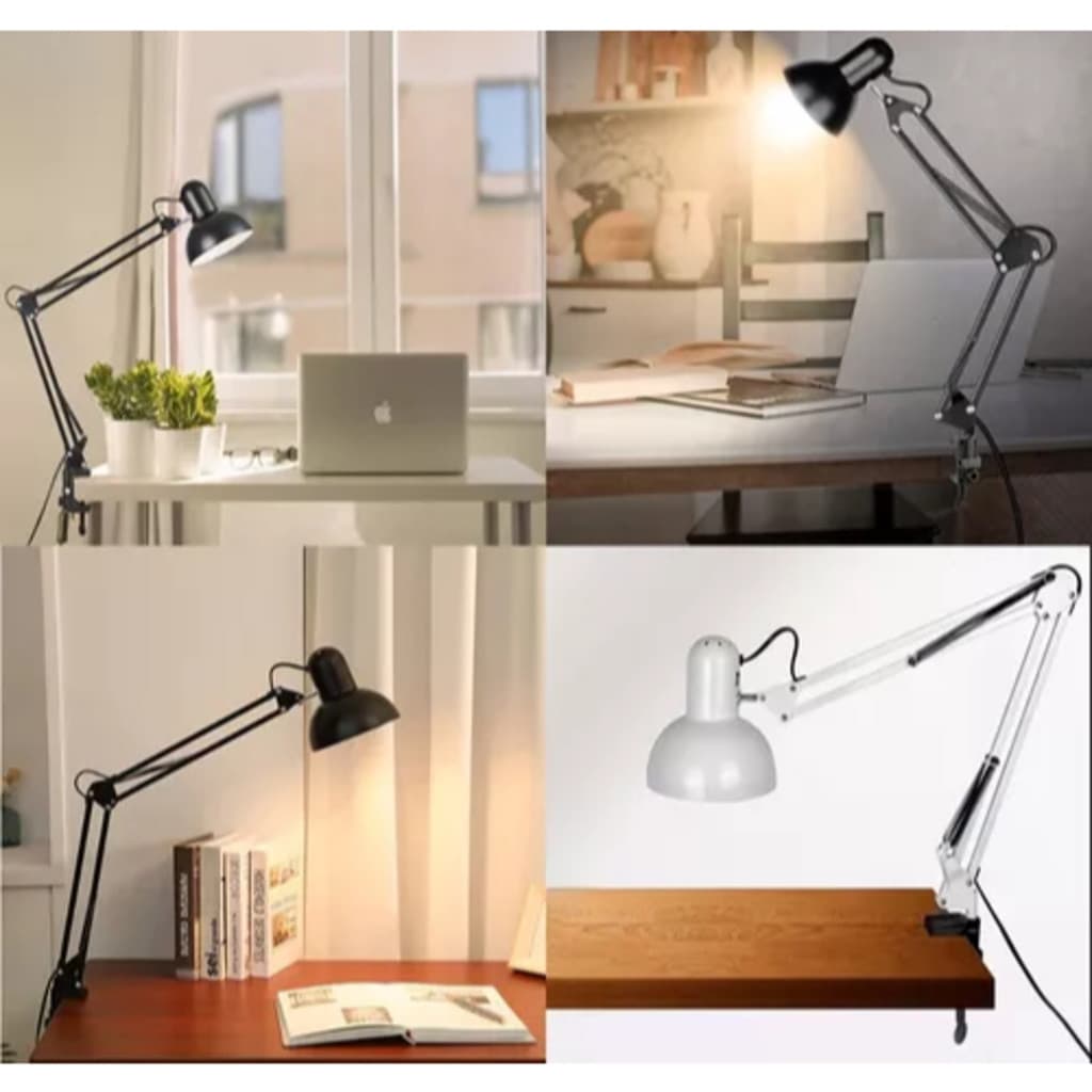 Luminária de Mesa Pixar GRANDE 90cm Articulada Regulável Abajur de Mesa Garra com ou sem lampada  3 Petalas