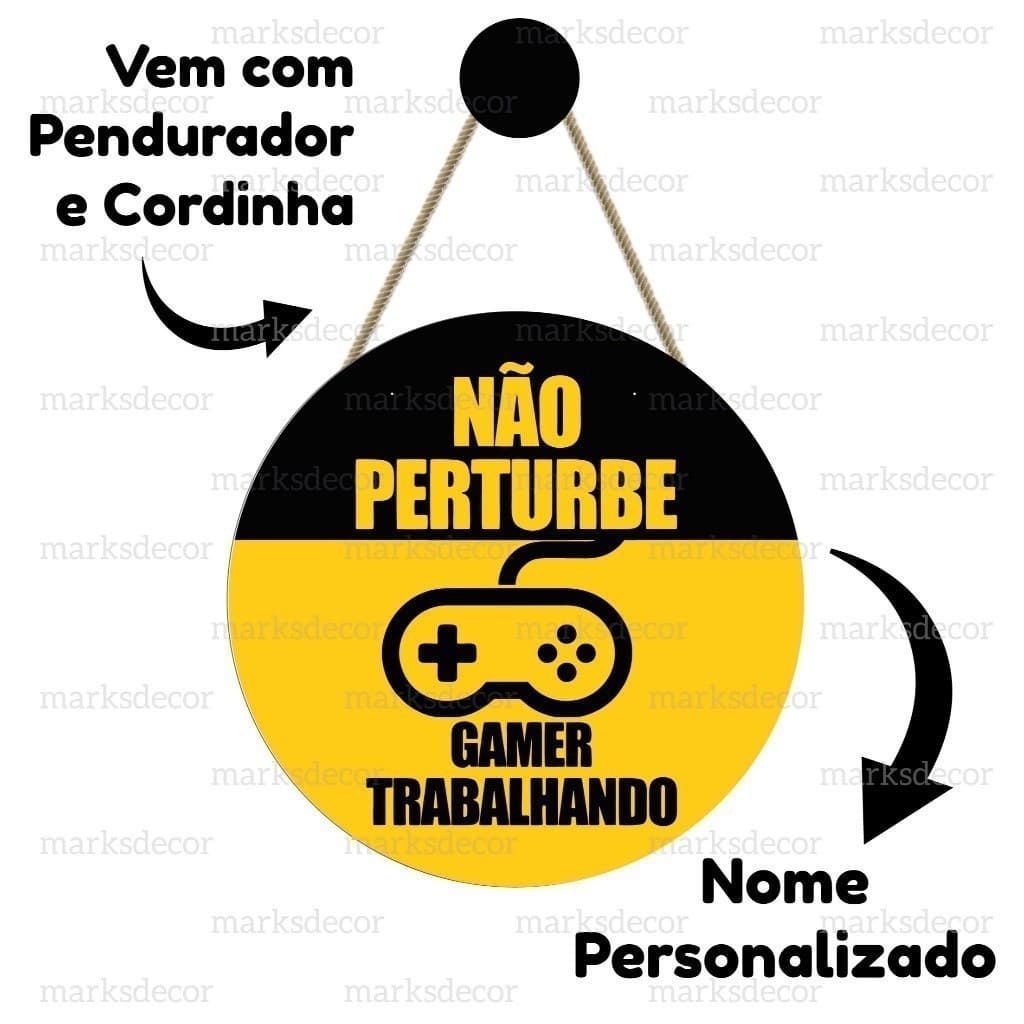 Enfeite Porta Maternidade Vídeo Game Controle Quadro Decorativo Infantil Quarto Menino