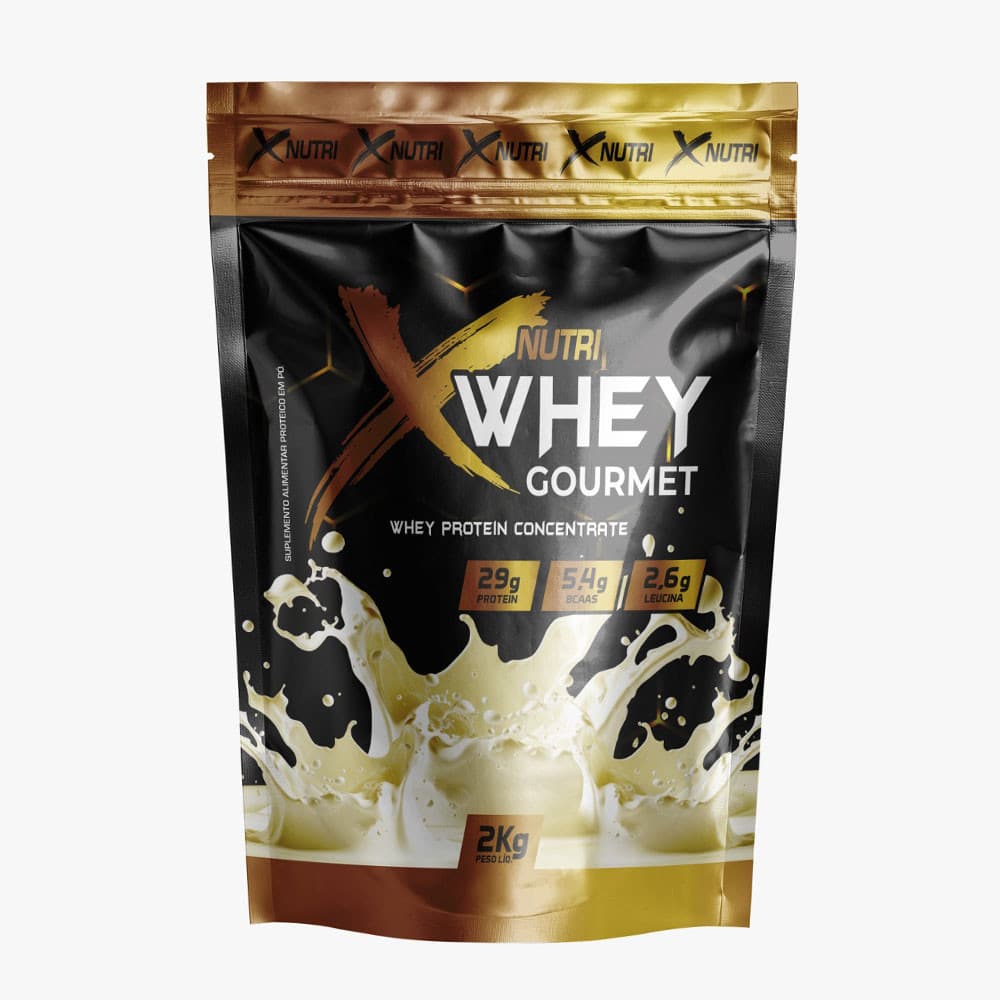 Whey Protein 100% Gourmet X-nutri 2kg (refil) Deliciosos Sabores