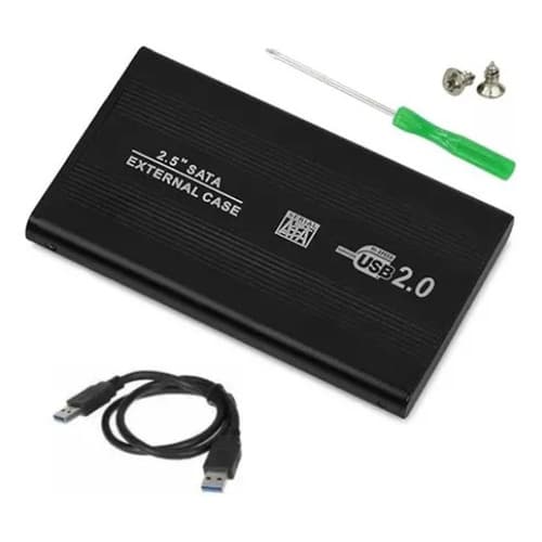 Case Ssd E Hd Externo Notebook Sata 2.5 Usb 2.0 Gaveta Hd 