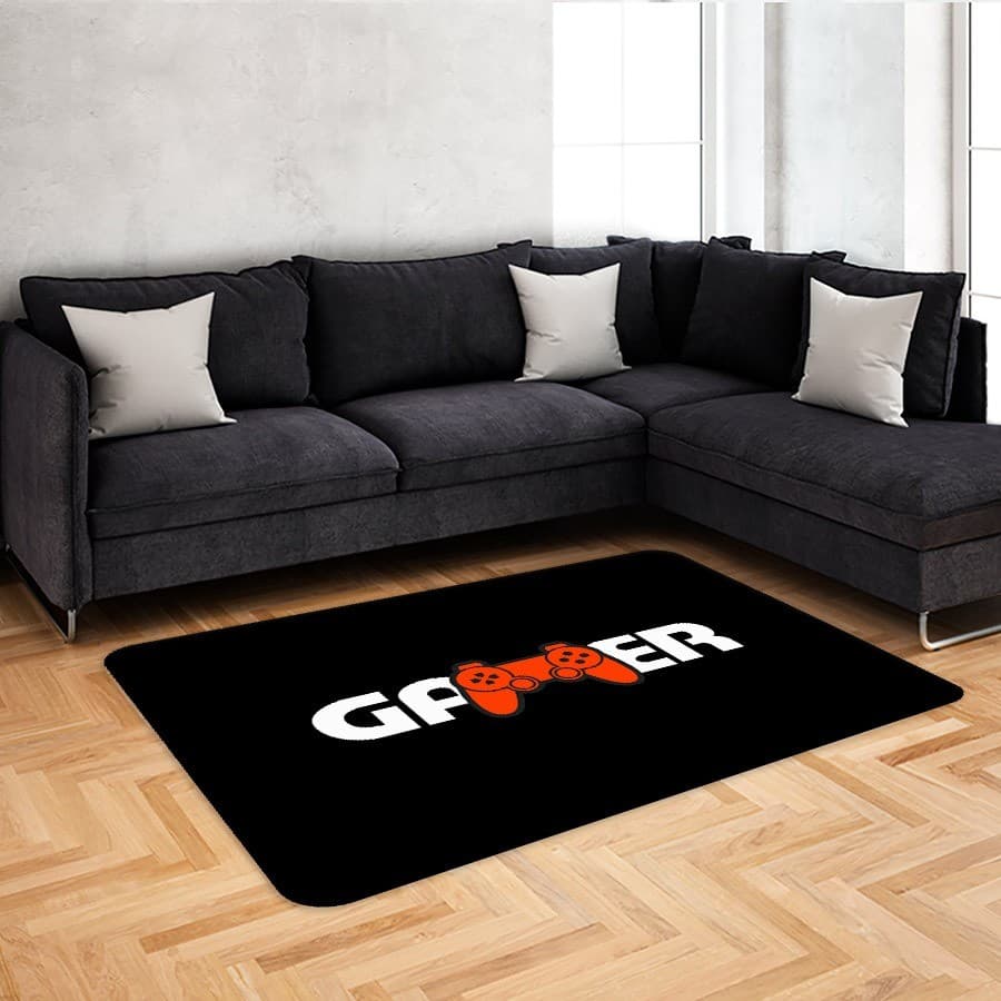 Tapete Grande Sala 69x118 | GAMER, JOGOS, PLAY | Antiderrapante, Emborrachado corte a laser