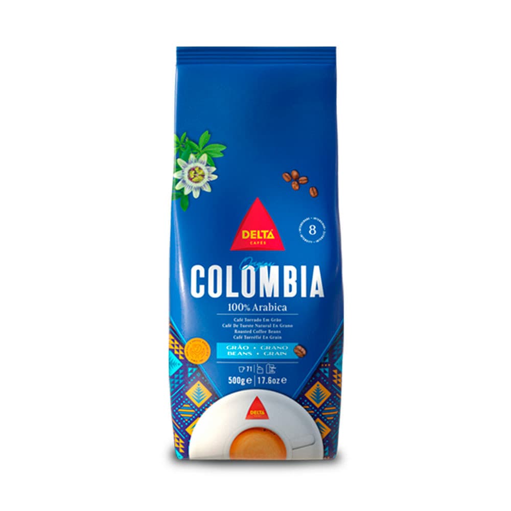 Café Delta Colombia Em Grãos Pacote 500g