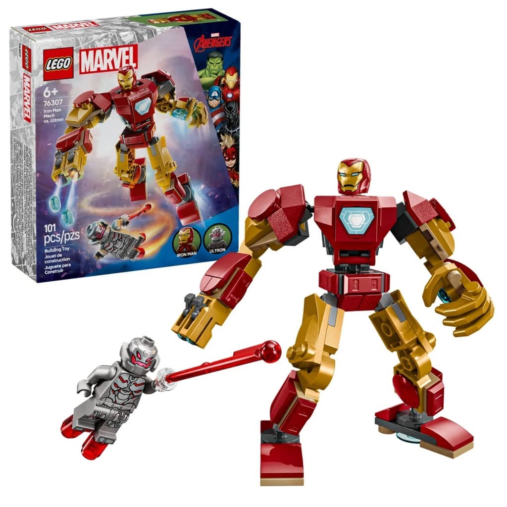 Blocos De Montar 76307 Marvel Robô Homem De Ferro Lego