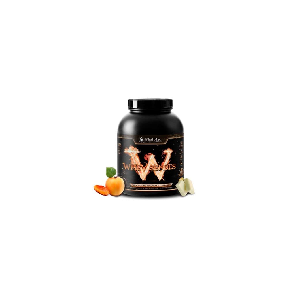 Whey Senses Protein Chocolate Branco e Damasco 900g IdnLabs