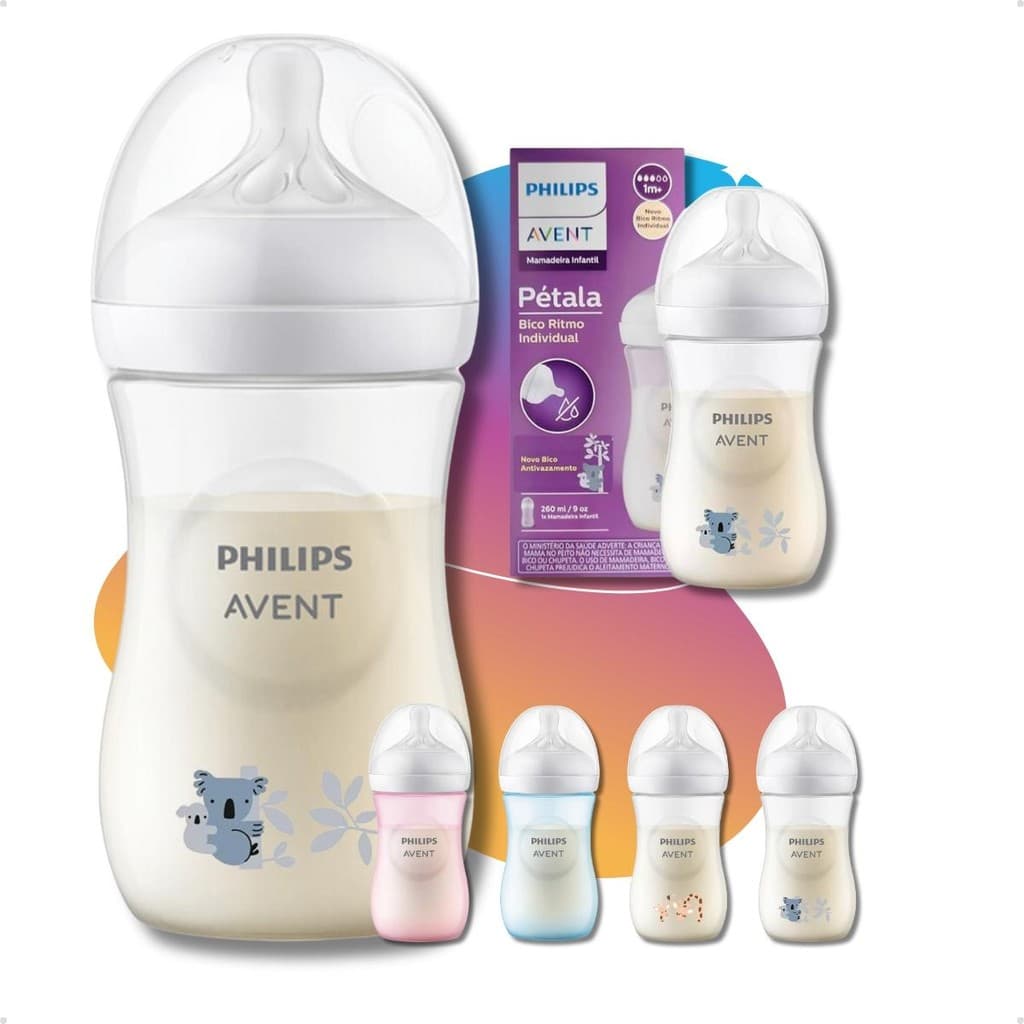 Mamadeira Pétala 3.0 260ml Coala Philips Avent Bico N3 Antivazamento