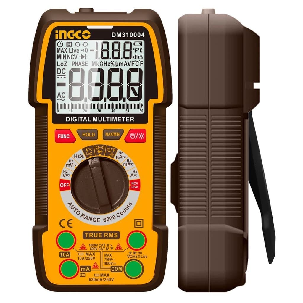 Multímetro digital Ingco true-rms 6000 cont.