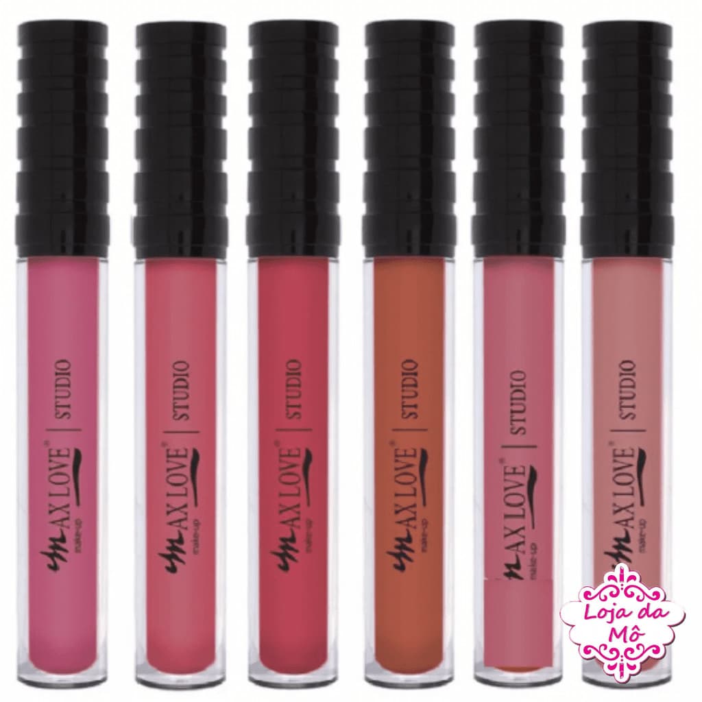 Batom Líquido Matte Nude 30 Horas 656 a 661  Max Love