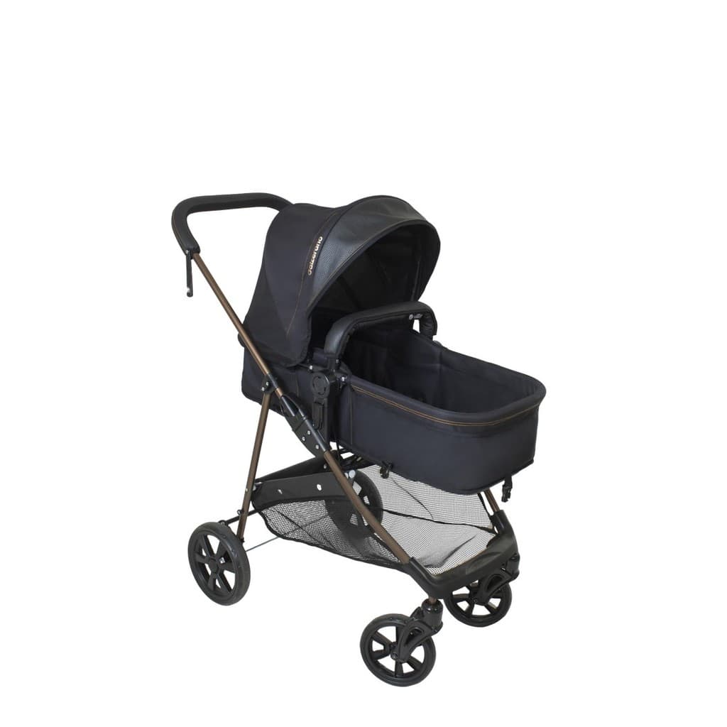 Carrinho De Passeio Napoli Galzerano Preto Cobre Moises 