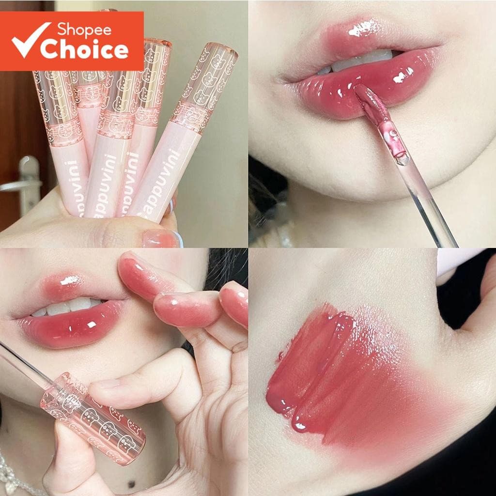Batom Cappuvini Bubble Glass-Água Brilhante , Longa Duração E Hidratante Lip Tint Maquiagem
