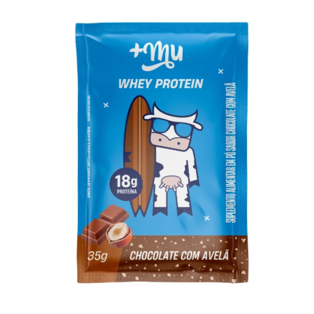 WHEY PROTEIN CONCENTRADO SACHE CHOCOLATE COM AVELA 35g +MU