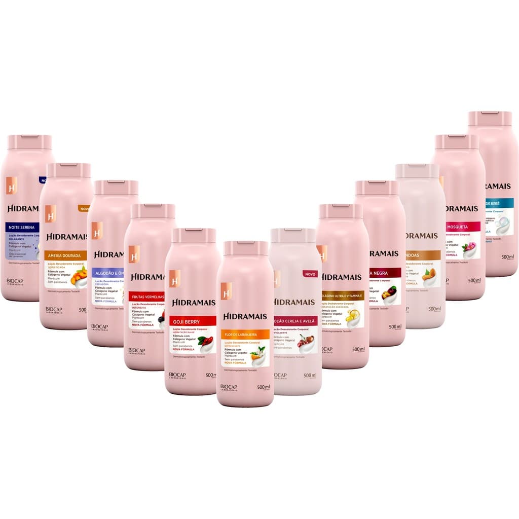 Hidratante Corporal Perfumado Hidramais 200ml E 500ml VARIAÇÕES PERFUME