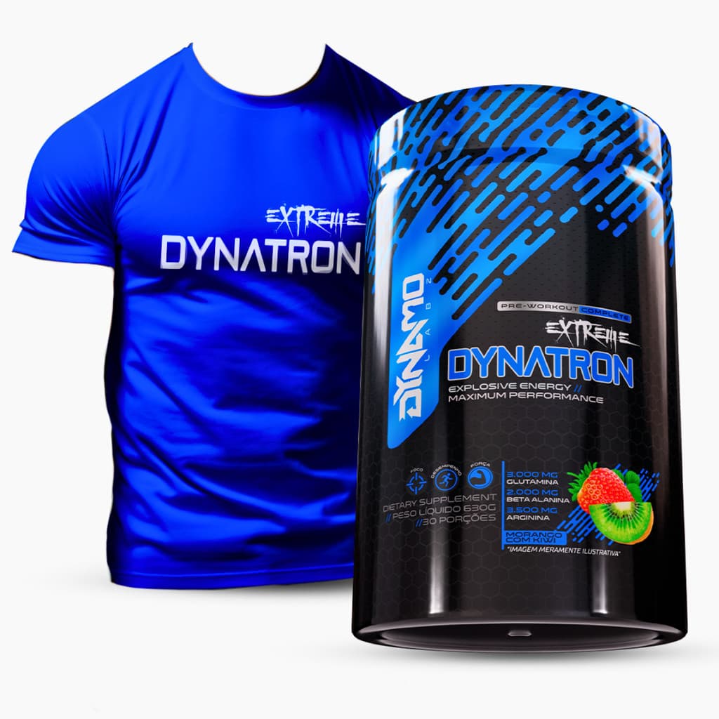 Pré Treino Dynatron 630g + Camiseta Dynatron - Dynamo Labz