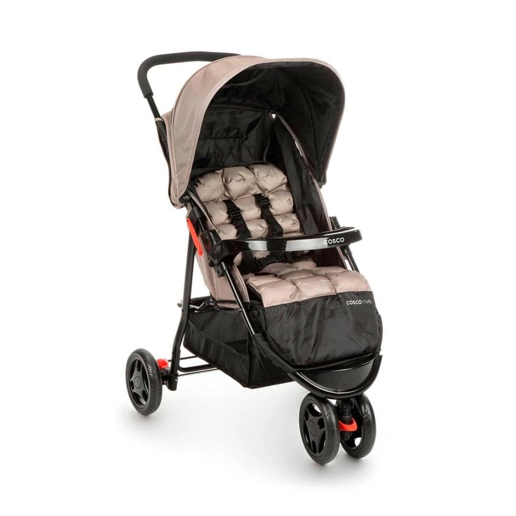 Carrinho de Bebê Cosco Kids Toffy 3 Rodas 0-15kg Bege