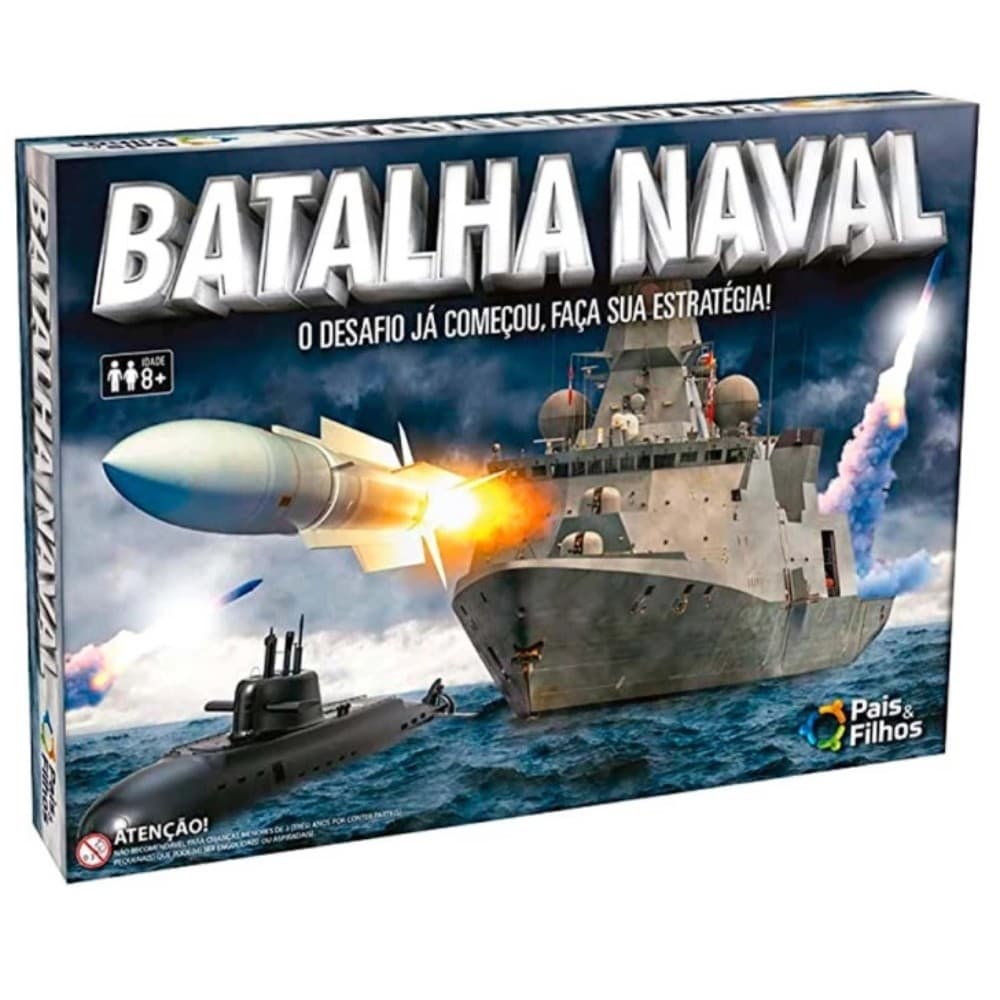 JOGO DE TABULEIRO BATALHA NAVAL PAIS E FILHOS BRINQUEDO DE MESA FAMÍLIA LÓGICA ESTRATÉGIA MAR NAVIO