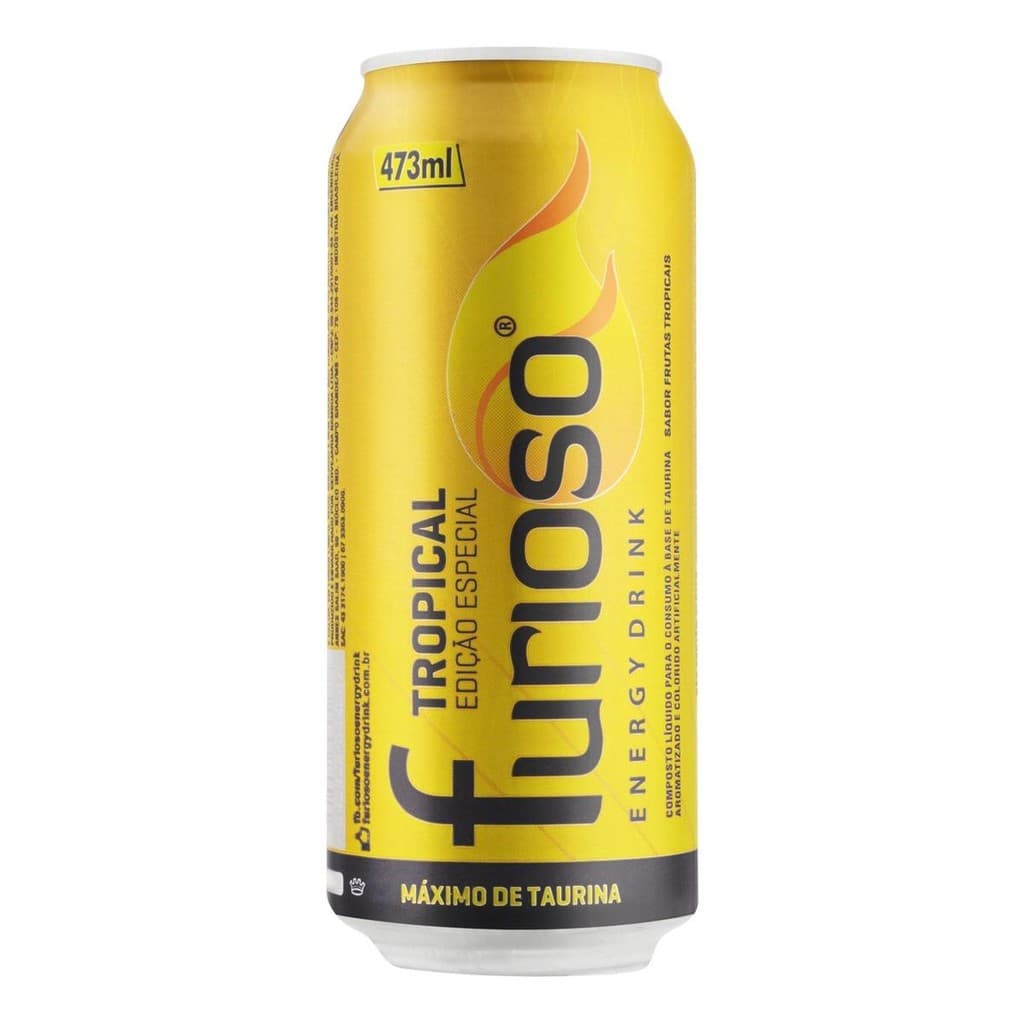 Kit C/ 2 Energetico Tropical Furioso Lata 473ml