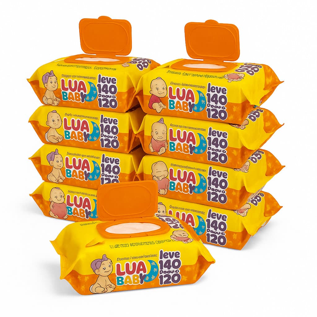 Caixa Kit Com até 1680 Lenços Toalhas Umedecida Higiene Mimo Bebe Promoção Atacado