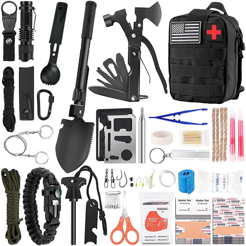 Mochila Emergencial 29 Itens Kit Sobrevivência Primeiros Socorros Uso Externo