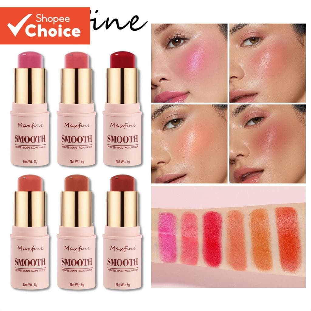Creme Blush Stick-Longa Duração , À Prova D'água , Hidratante , Multifuncional Para , Sombra E Batom , Maquiagem Facial 