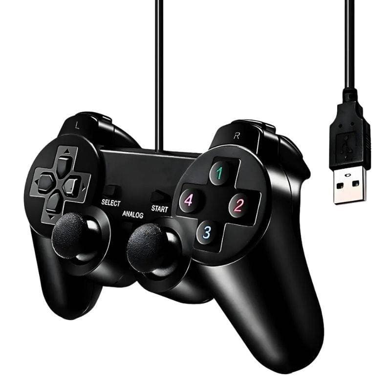 Controle Usb para PC Joystick com Fio Anti Derrapante e Anatômico Perfeito para Computador e Notebook Gamer