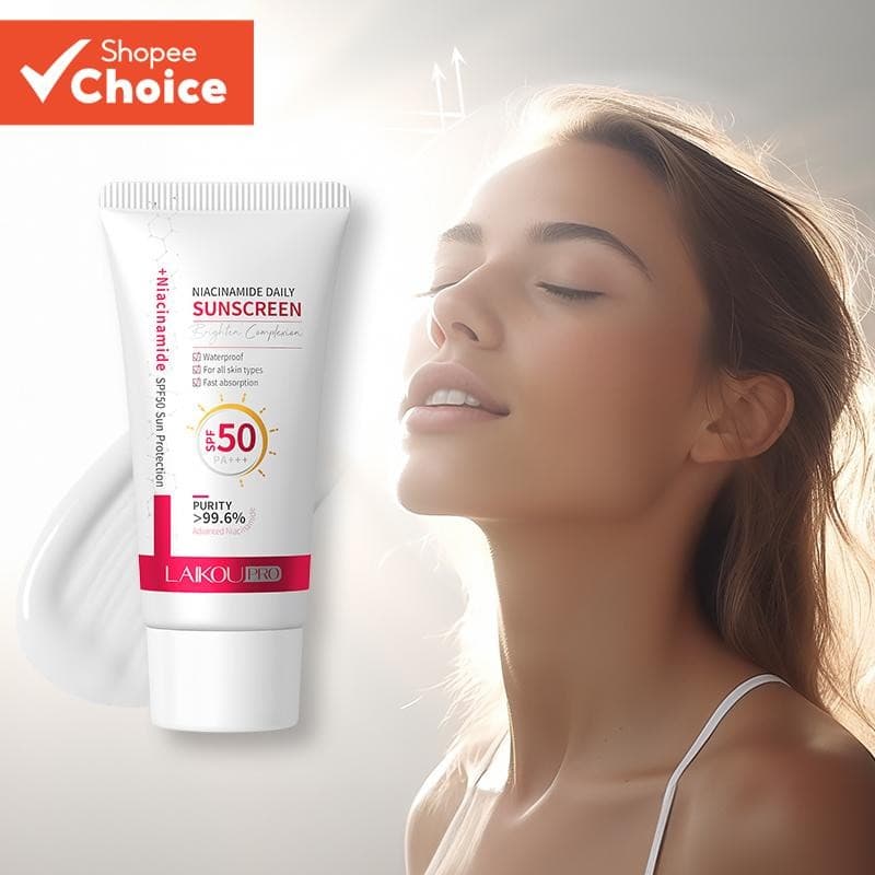 LAIKOU Pro 99.6 % Niacinamida Iluminador Protetor Solar Diário Fps50 PA + + Reparador 50g Facial