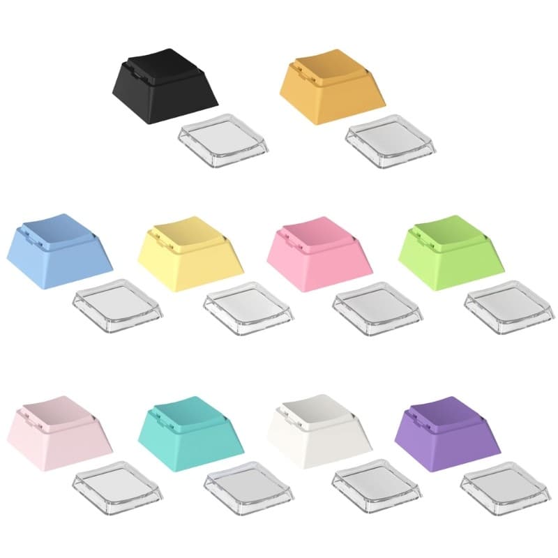 * Cheey Profile PBT + PC 1U Keycaps Para Teclados Mecânicos Teclado Jogos