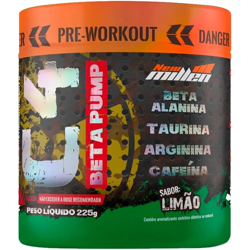 Pré Treino C4 Beta Pump Extreme (225g) New Millen -  Sabor Limão