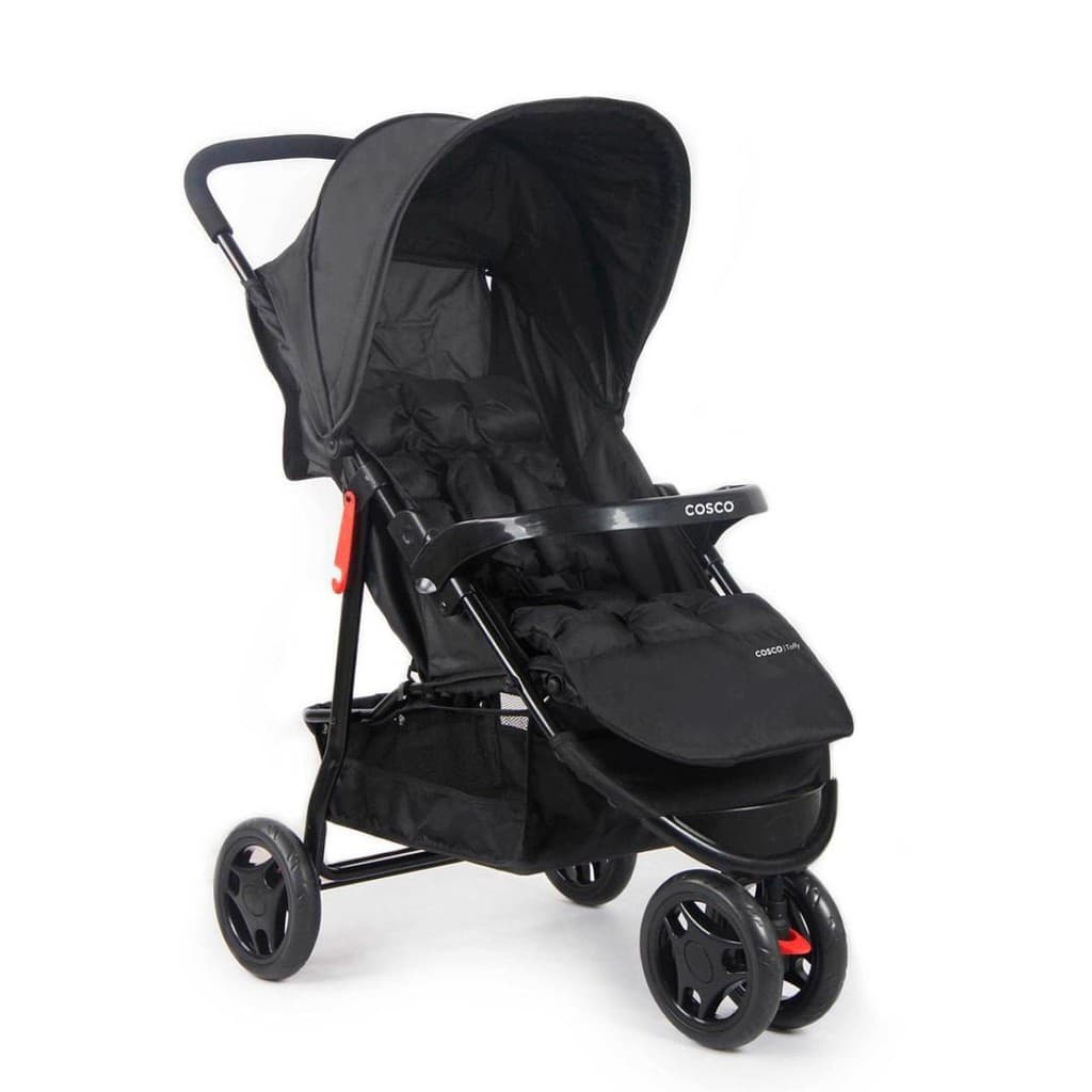 Carrinho de Bebê Cosco Kids Toffy 3 Rodas 0-15kg Preto