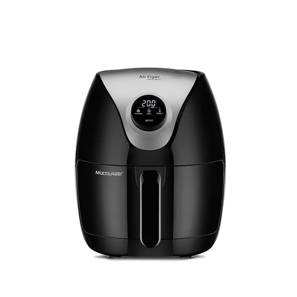 FRITADEIRA ELÉTRICA AIR FRYER DIGITAL MULTILASER 4L 220V PRETA 