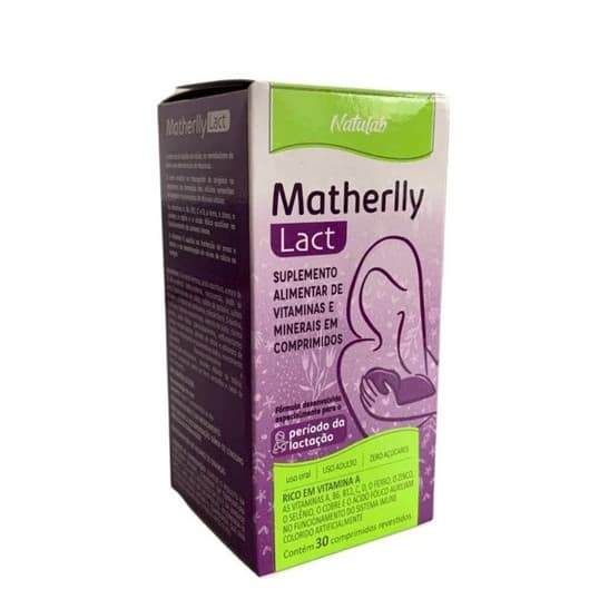 Matherlly Lact Suplemento de Vitaminas e Minerais para Lactantes com 30 comprimidos 1 Unidade