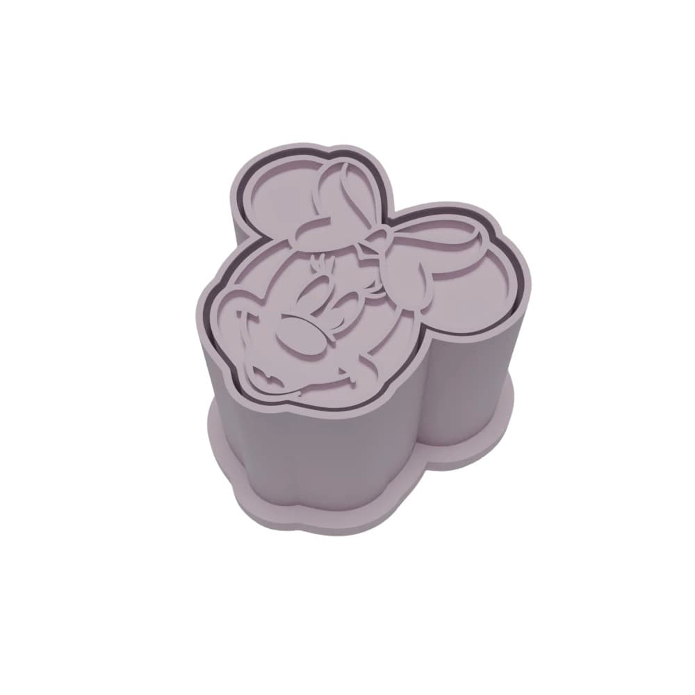 Ejetor Modelador Para Doces DISNEY MINNIE Brigadeiros Docinhos Massa Biscuit Biscoito Resistente Massinha Modelar Pasta