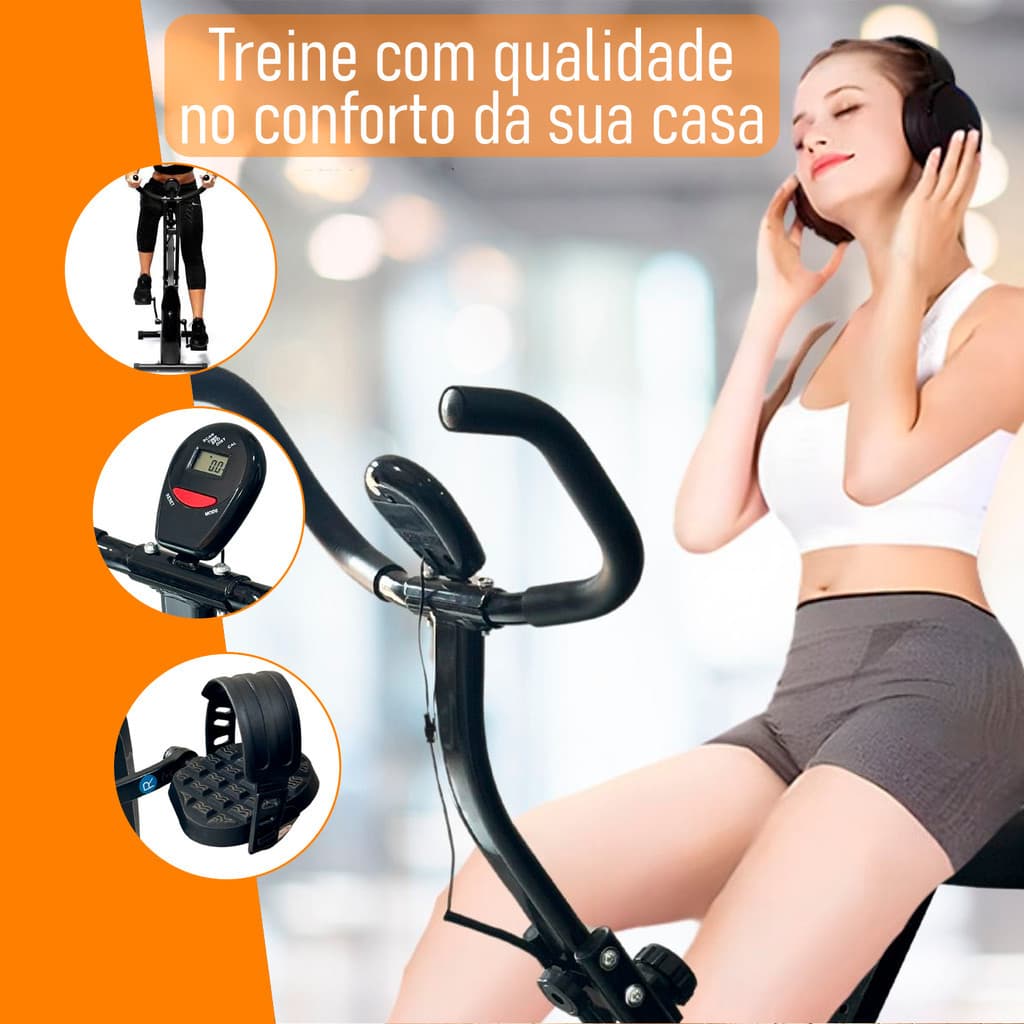 Bicicleta Ergometrica Vertical FlyWheel Dobravel para Spinning Bike Ergonométrica Semi Profissional