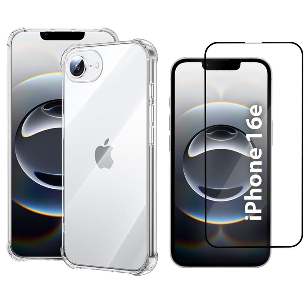 Capa Case Capinha Anti Impacto Para iPhone 16e + Película 3D Vidro Temperado